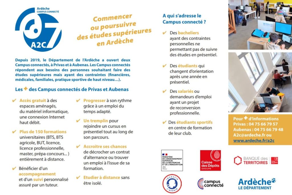 Campus connectés en Ardèche