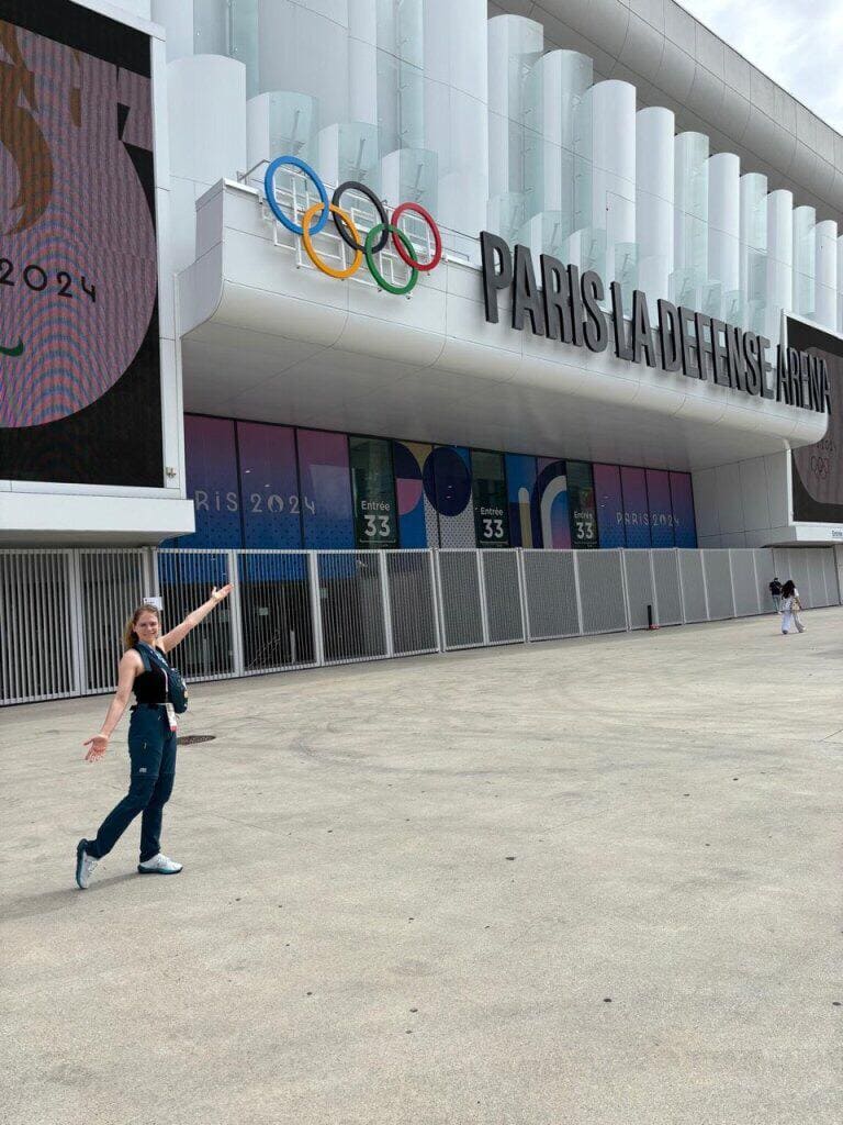 Tina devant l’arena